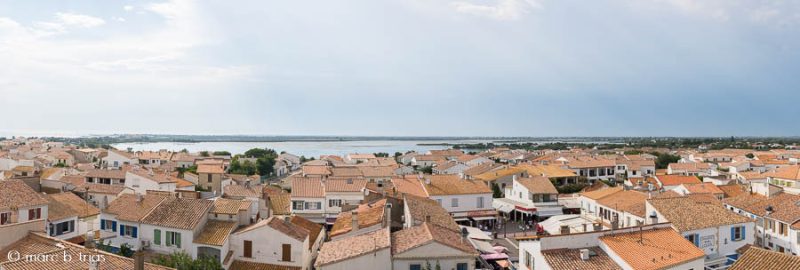 Panoràmica de les vistes des de la teulada de l'església de N.D. de la Mer