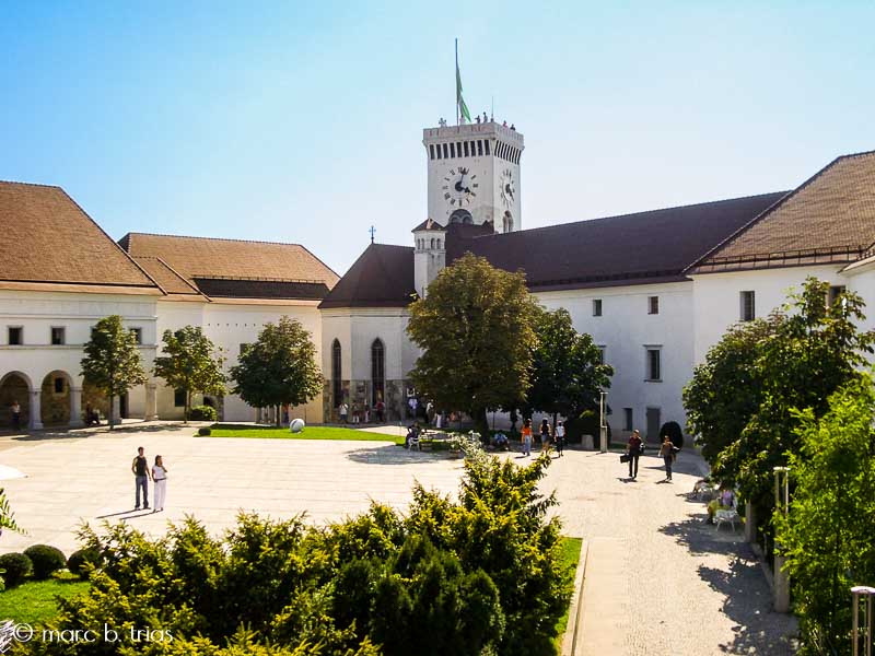 Pati del castell de Ljubljana