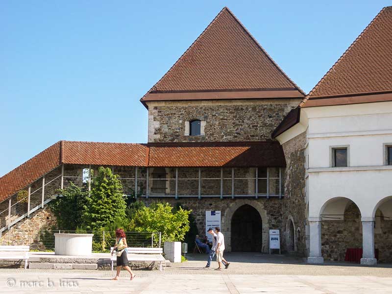 Pati del castell de Ljubljana