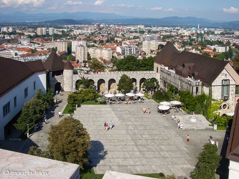 Pati del castell de Ljubljana