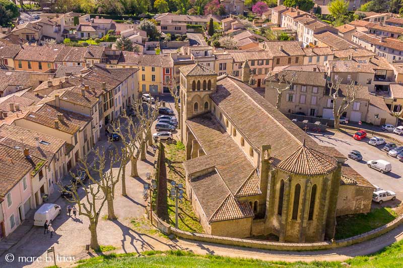 Església de Sant Gimer des de les muralles de Carcassona