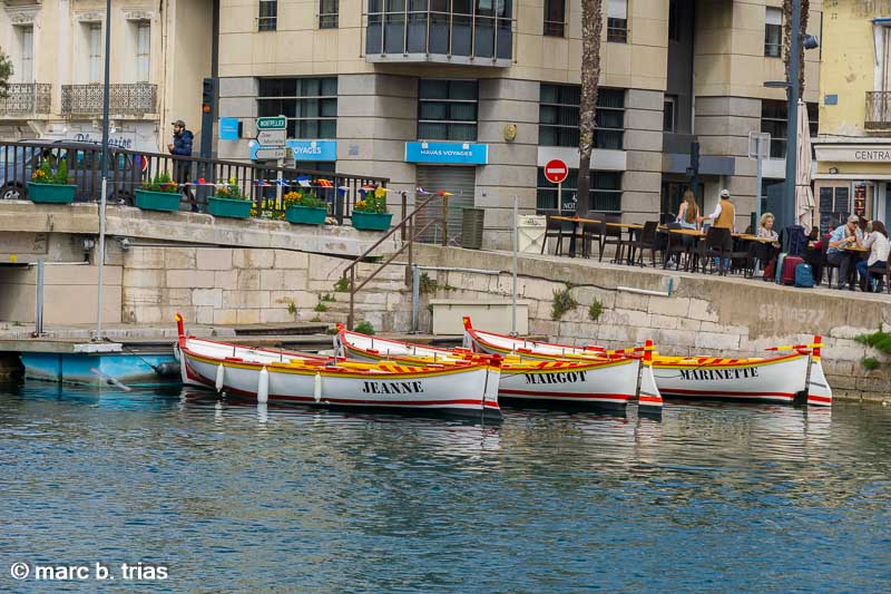 Barques boniques al canal Reial